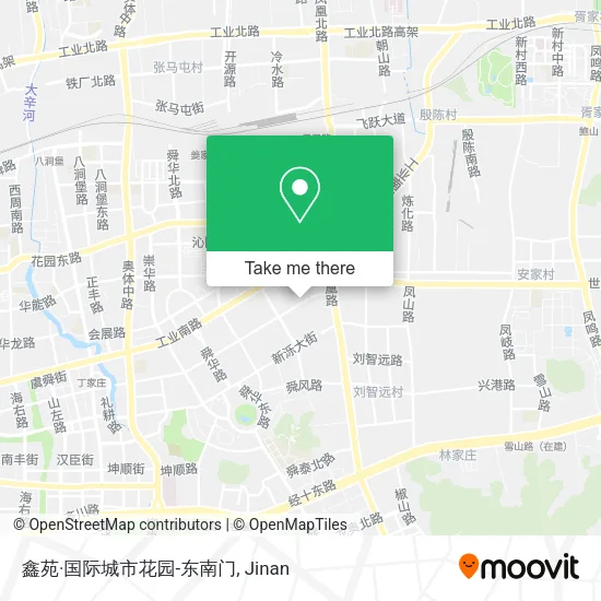 鑫苑·国际城市花园-东南门 map