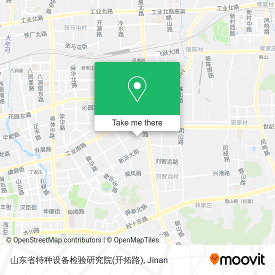 山东省特种设备检验研究院(开拓路) map
