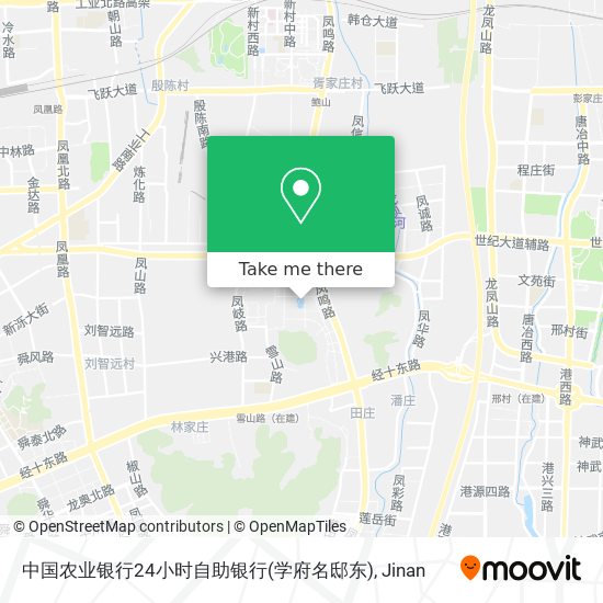 中国农业银行24小时自助银行(学府名邸东) map