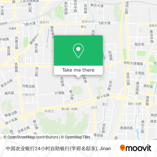中国农业银行24小时自助银行(学府名邸东) map