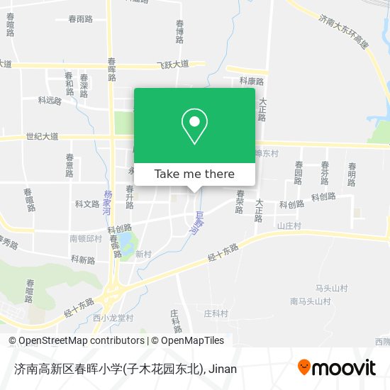 济南高新区春晖小学(子木花园东北) map