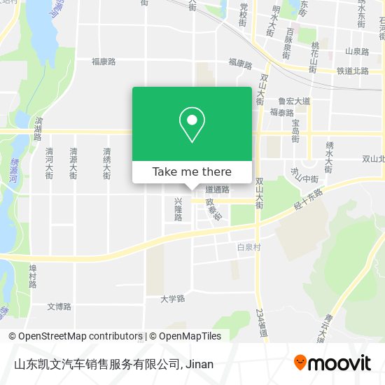 山东凯文汽车销售服务有限公司 map