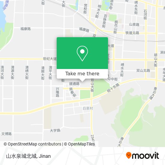 山水泉城北城 map