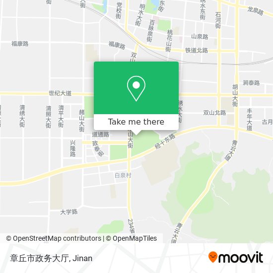 章丘市政务大厅 map