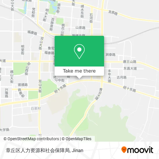章丘区人力资源和社会保障局 map