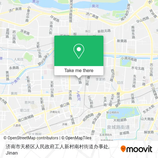 济南市天桥区人民政府工人新村南村街道办事处 map