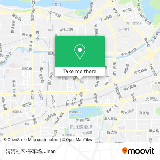 清河社区-停车场 map