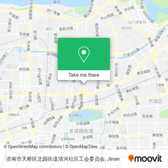 济南市天桥区北园街道清河社区工会委员会 map