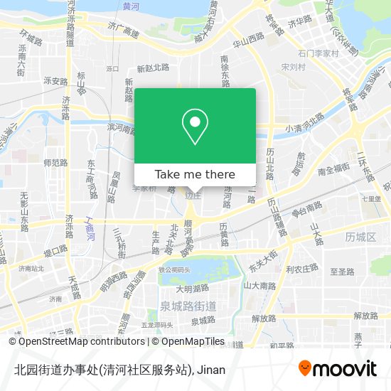 北园街道办事处(清河社区服务站) map