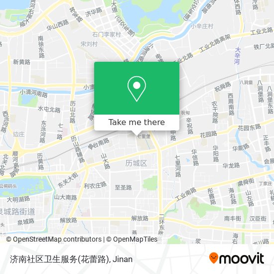 济南社区卫生服务(花蕾路) map