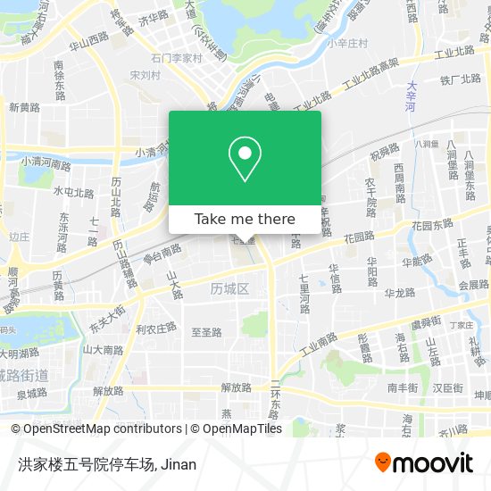 洪家楼五号院停车场 map