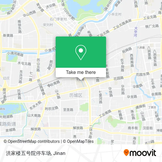 洪家楼五号院停车场 map