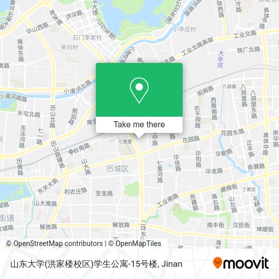 山东大学(洪家楼校区)学生公寓-15号楼 map