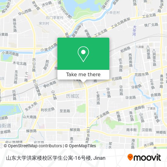 山东大学洪家楼校区学生公寓-16号楼 map