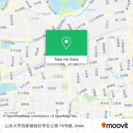 山东大学洪家楼校区学生公寓-16号楼 map