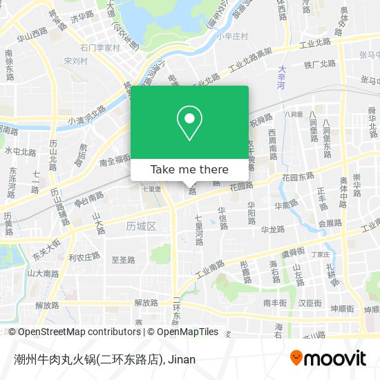 潮州牛肉丸火锅(二环东路店) map