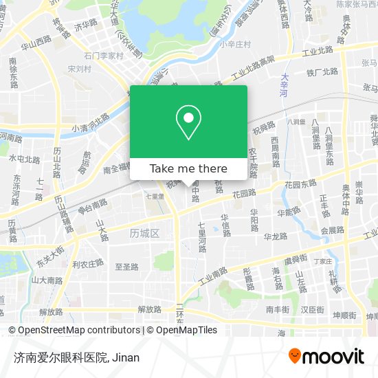 济南爱尔眼科医院 map