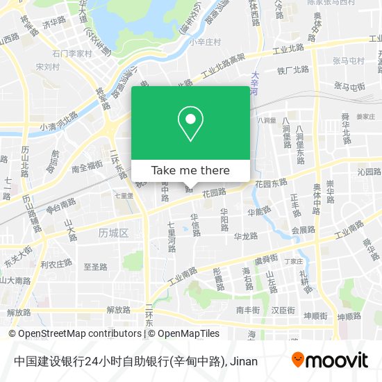 中国建设银行24小时自助银行(辛甸中路) map