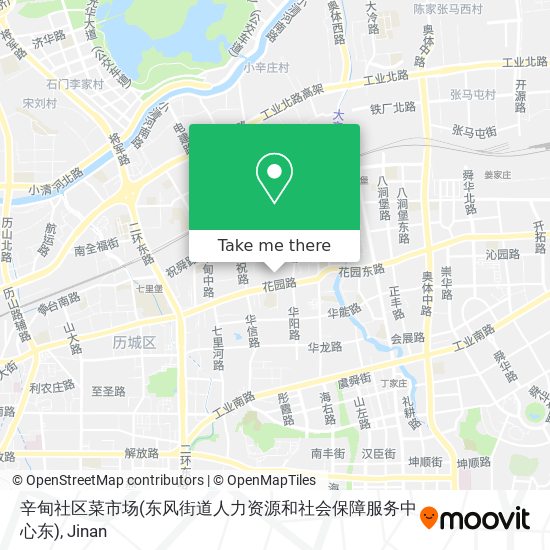 辛甸社区菜市场(东风街道人力资源和社会保障服务中心东) map