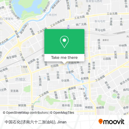 中国石化(济南六十二加油站) map