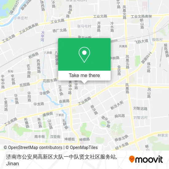济南市公安局高新区大队一中队贤文社区服务站 map