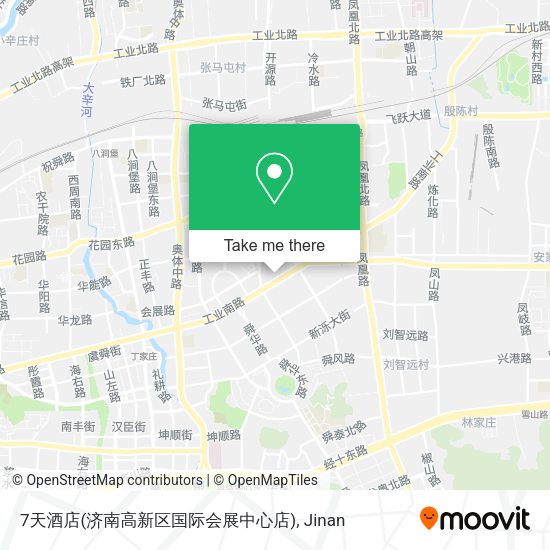 7天酒店(济南高新区国际会展中心店) map