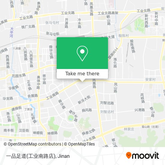 一品足道(工业南路店) map