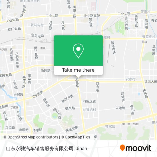 山东永驰汽车销售服务有限公司 map