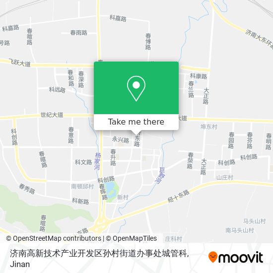 济南高新技术产业开发区孙村街道办事处城管科 map
