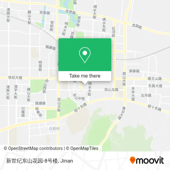 新世纪东山花园-8号楼 map