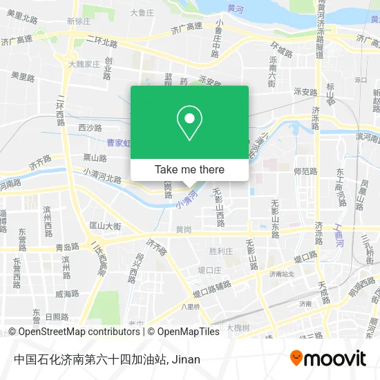 中国石化济南第六十四加油站 map