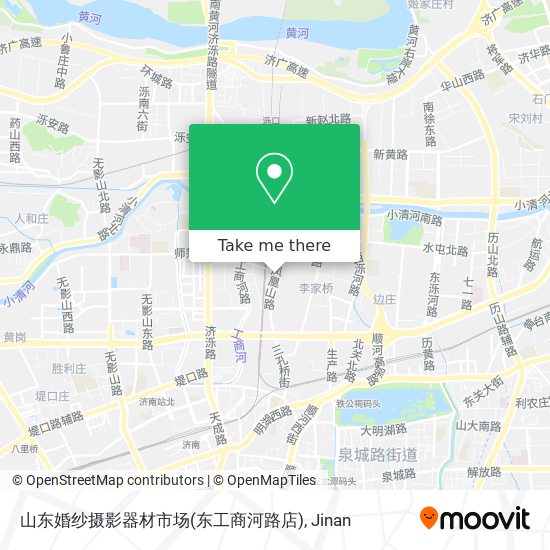 山东婚纱摄影器材市场(东工商河路店) map