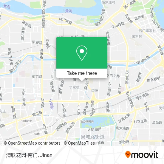清联花园-南门 map