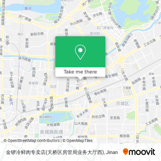 金锣冷鲜肉专卖店(天桥区房管局业务大厅西) map