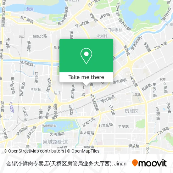 金锣冷鲜肉专卖店(天桥区房管局业务大厅西) map