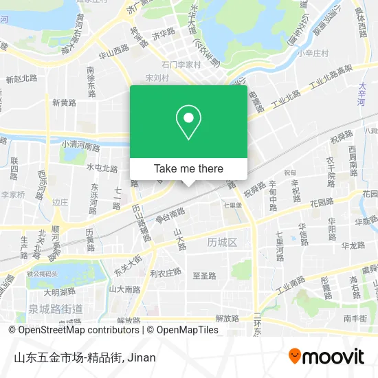 山东五金市场-精品街 map