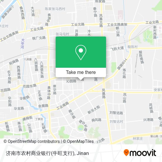 济南市农村商业银行(牛旺支行) map