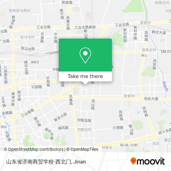 山东省济南商贸学校-西北门 map