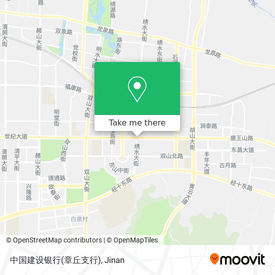 中国建设银行(章丘支行) map