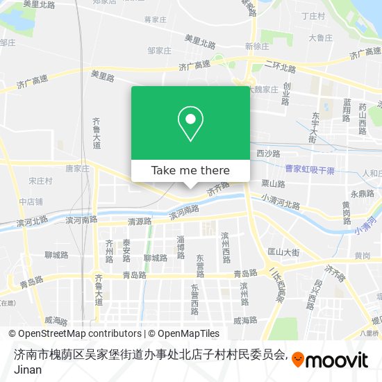 济南市槐荫区吴家堡街道办事处北店子村村民委员会 map