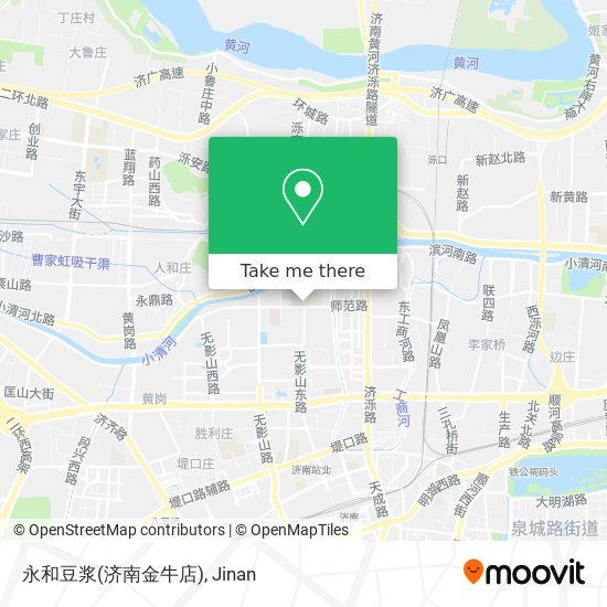 永和豆浆(济南金牛店) map