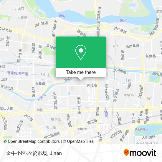 金牛小区-农贸市场 map