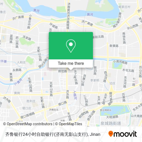 齐鲁银行24小时自助银行(济南无影山支行) map