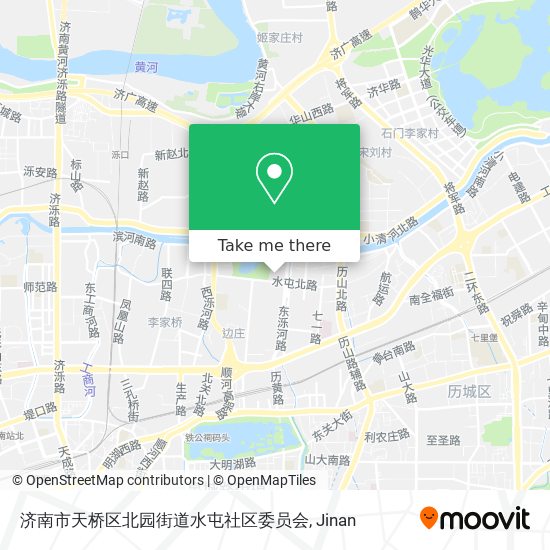 济南市天桥区北园街道水屯社区委员会 map