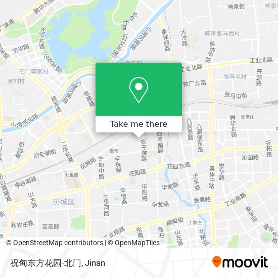 祝甸东方花园-北门 map