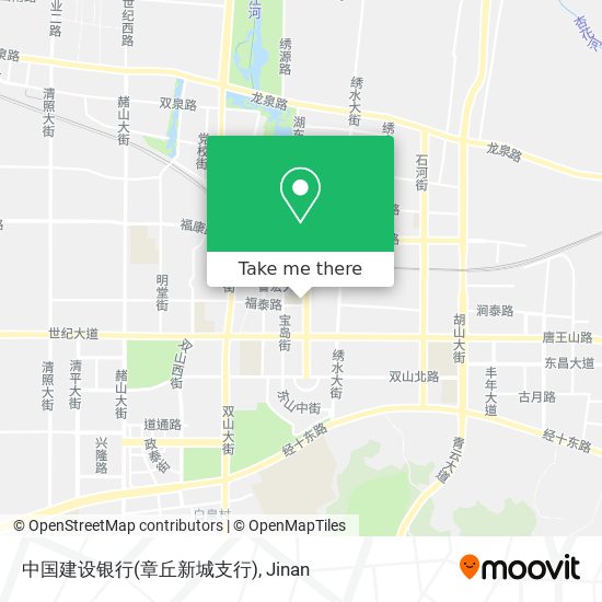 中国建设银行(章丘新城支行) map