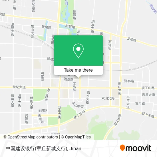 中国建设银行(章丘新城支行) map
