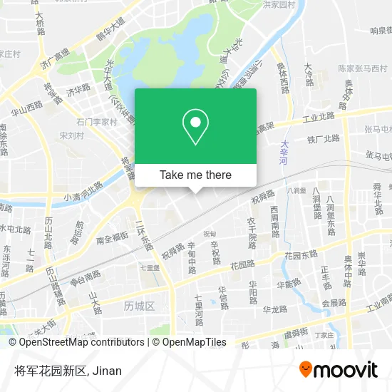 将军花园新区 map