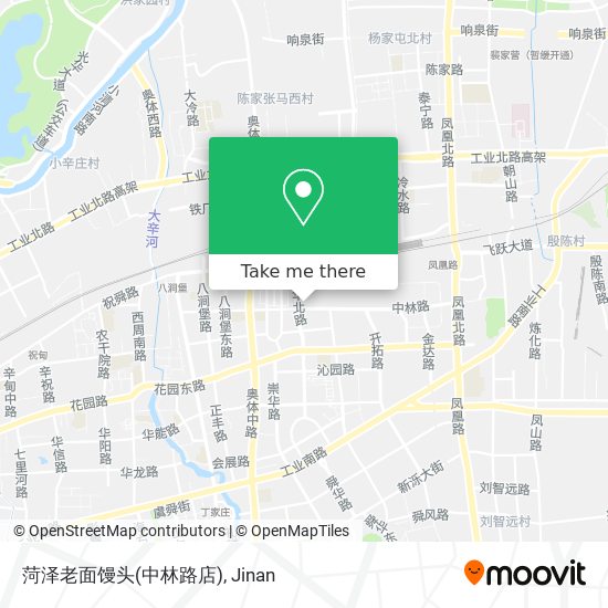 菏泽老面馒头(中林路店) map