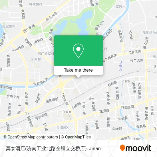 莫泰酒店(济南工业北路全福立交桥店) map